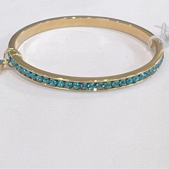 NWT Coach Pave Bangle (Color: Gold/Turquoise) - Picture 11 of 14